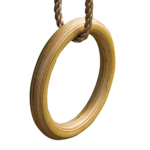 Anillos De Gimnasia De Madera con Correas Ajustables, Anillos Olímpicos para Entrenamiento Cruzado, Fitness, Entrenamiento Y Pull-Ups para Niños