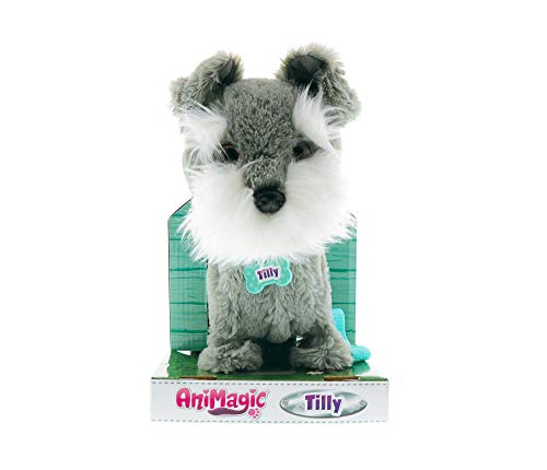 Animagic- Tilly El Terrier Mascota interactiva, Color Gris (32431)