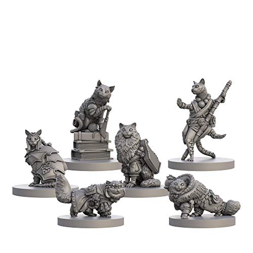 Animal- Miniature Adventures: Cats & Catacombs: Questing Tooth & Claw Volume 2 Gatos y Catacombs: Volumen 2, Color Gris, 0 (Steamforged Games SFAACC-002)