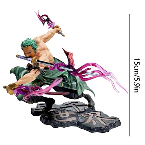 Anime Heroes, One Piece Figura de Anime Heroes 15cm Roronoa Zoro Anime Figura Three Thousand Worlds Figurine Decoration Ornaments Collectibles Toy Animations Modelo de Personaje