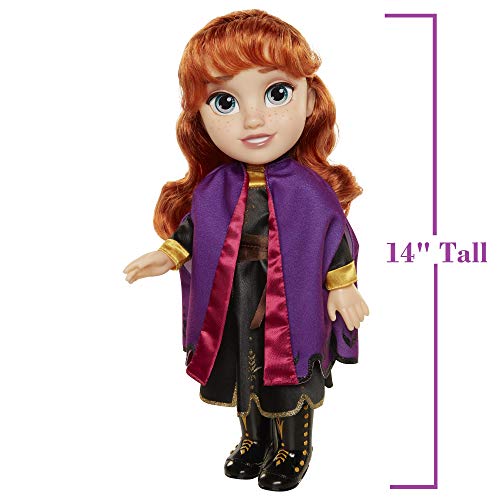 Anna con Vestido de Viaje, Frozen II, muñeca Grande 38 cm