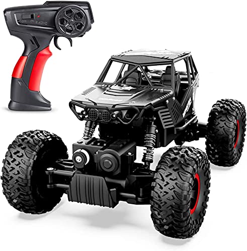 Antaprcis 1:14 Coche Teledirigido, 4WD Off-Road RC Coche, 2.4GHz Crawler de Control Remoto Juguete con 2 Baterías Recargables, Regalo para Niños