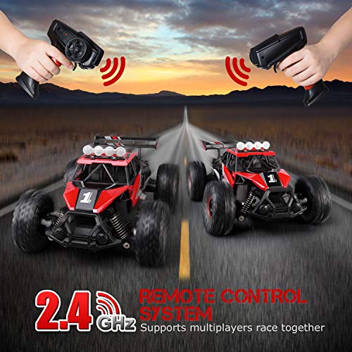 ANTAPRCIS Coche Teledirigido, 2.4GHz RC Coche, 2 Baterías con 50 Min de Juego, Juguete Regalo para Niños Principiantes de 6 a 12 Años