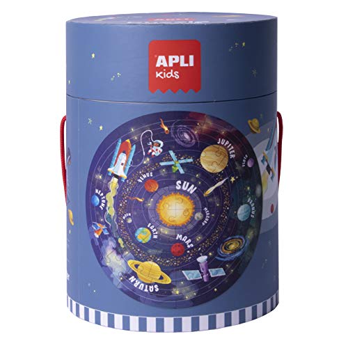 APLI Kids- Sistema Solar Puzle Circular, 48 Piezas, Multicolor (18200)