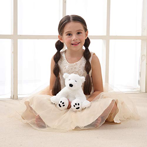 Apricot Lamb-Juguetes Peluche de Oso Polar Blanco Animal de Peluche Suave,Ideal para niños de 3 años o más y Adultos(Oso Polar Blanco,20cm)