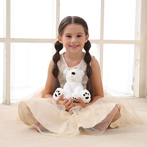 Apricot Lamb-Juguetes Peluche de Oso Polar Blanco Animal de Peluche Suave,Ideal para niños de 3 años o más y Adultos(Oso Polar Blanco,20cm)