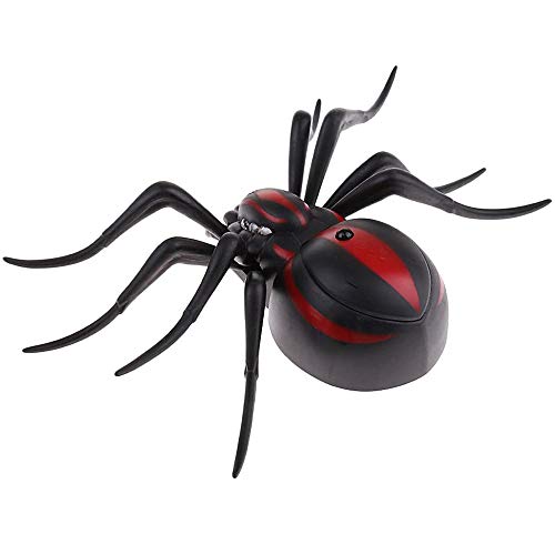 Araña de Control Remoto,Araña Animal de Alta Simulación Control Remoto por Infrarrojos Regalo de Juguete para Niños,Adecuado para para Fiesta Halloween Navidad