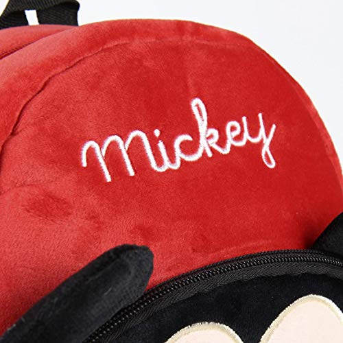 Artesania Cerda Personaje Mickey, Mochila Guardería, 22 cm, Rojo