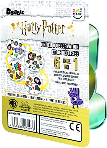 Asmodee Dobble Harry Potter, DOBHP02FR, Jeu D'ambiance - Idioma Francés