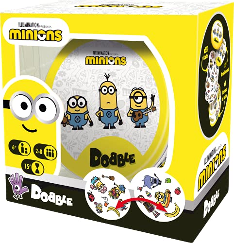 Asmodee - Dobble: Minions, Juego de Cartas para Toda la Familia, edición en Italiano, 8252