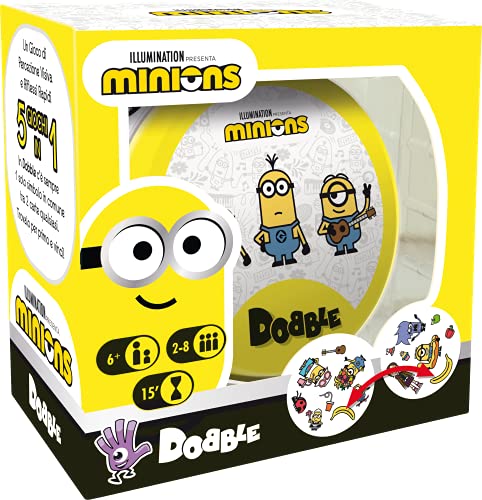 Asmodee - Dobble: Minions, Juego de Cartas para Toda la Familia, edición en Italiano, 8252