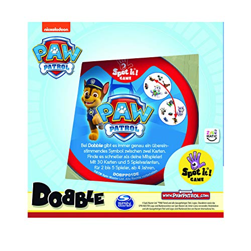 Asmodee Dobble Paw Patrol - Juego de Cartas para niños