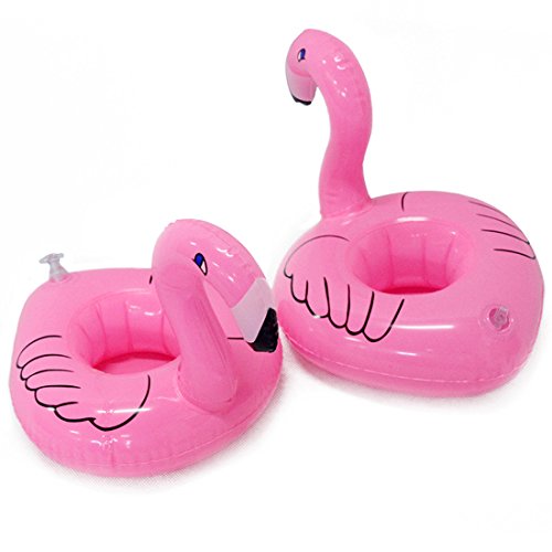 ASYBHYY 18 Pcs Posavasos Hinchable de Flotador Unicornio & Flamingo con Bomba Colchonetas y Flotante Juguetes de Piscina Ocio Agua Diversión Juguetes Niños Adultos