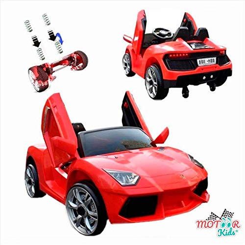 ATAA Coche eléctrico niños Super Deportivo 12v con Mando Remoto - Potente batería 12v - Rojo