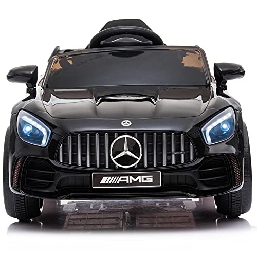 ATAA Mercedes GTR Mini - Negro- Coche eléctrico para niños y niñas con Mando para Padres y batería 6v