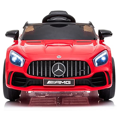 ATAA Mercedes GTR Mini - Rojo - Coche eléctrico para niños y niñas con Mando para Padres y batería 6v