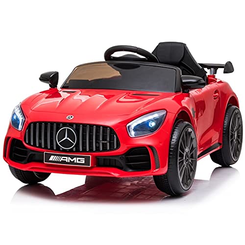 ATAA Mercedes GTR Mini - Rojo - Coche eléctrico para niños y niñas con Mando para Padres y batería 6v