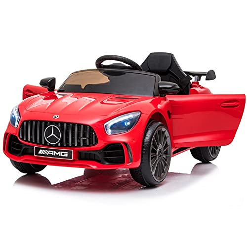 ATAA Mercedes GTR Mini - Rojo - Coche eléctrico para niños y niñas con Mando para Padres y batería 6v