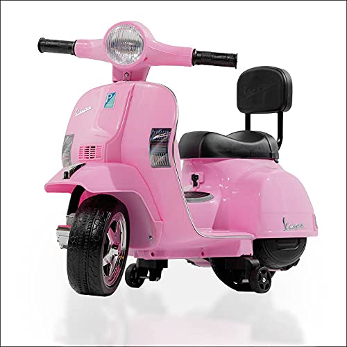 ATAA Vespa clásica PX150 Mini Oficial - Rosa Moto eléctrica para niños Vespa clásica PX150