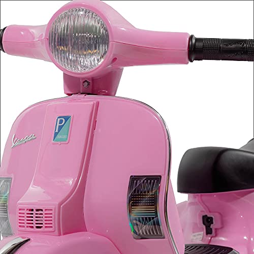 ATAA Vespa clásica PX150 Mini Oficial - Rosa Moto eléctrica para niños Vespa clásica PX150