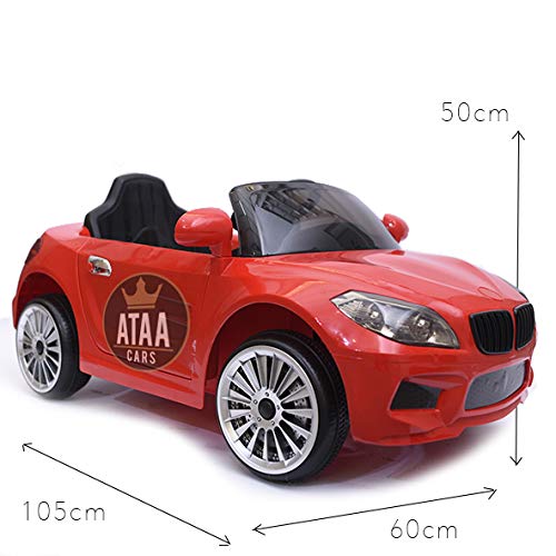 ATAA X5 Berlina 12v Mando Remoto para Padres - Rojo - Coche eléctrico Infantil para niños