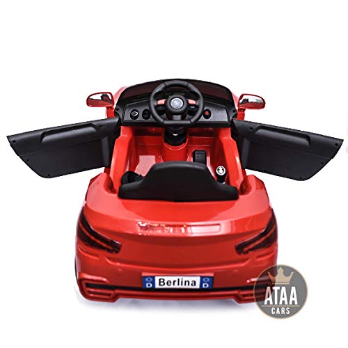 ATAA X5 Berlina 12v Mando Remoto para Padres - Rojo - Coche eléctrico Infantil para niños