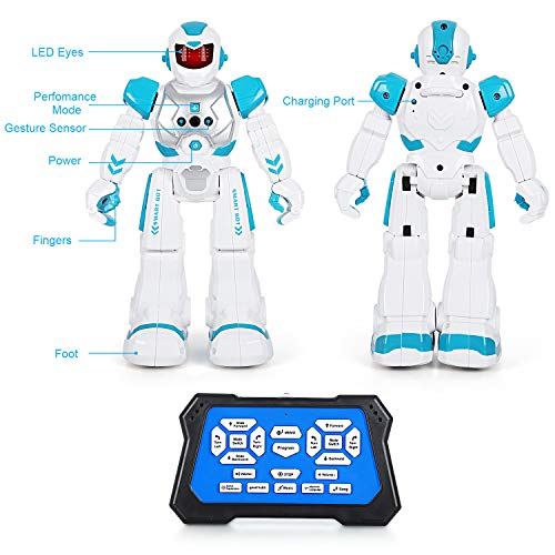 Auney Robot de Control Remoto para niños, Inteligente RC Robot Juguete Gestos Control Robots (Verde)