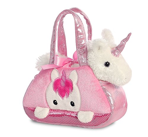 Aurora 32795 - Bolso Fancy Pal Peek-a-Boo para mascotas, unicornio, 21 cm, rosa