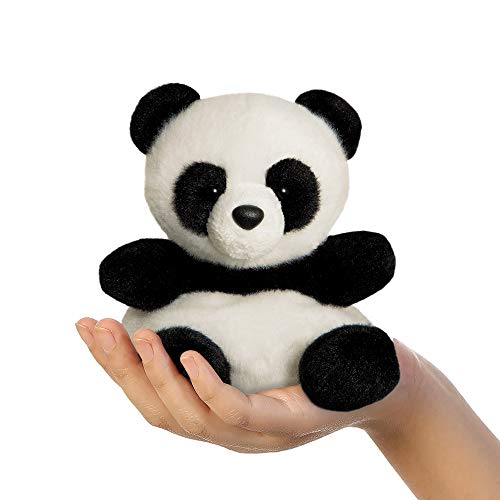 AURORA, 61350, Palm Pals Bamboo Panda, 15 cm, Juguete Suave, Negro y Blanco