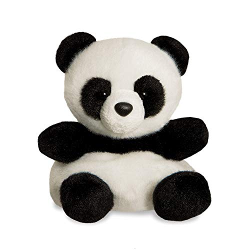 AURORA, 61350, Palm Pals Bamboo Panda, 15 cm, Juguete Suave, Negro y Blanco