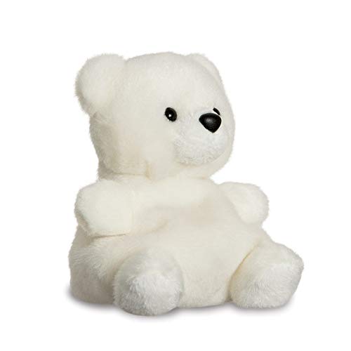 Aurora, 61355, Oso Polar nevado de Palm Pals, 12 cm, Juguete Suave, Blanco