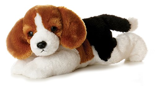 Aurora World - Perro Beagle Homer de Peluche Flopsies, 20 cm