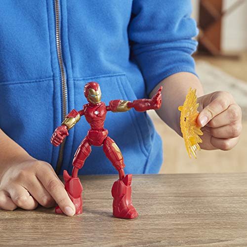 Avengers- Bend and Flex Figura Iron Man 15 Cm (Hasbro E78705X0) , Color/Modelo Surtido