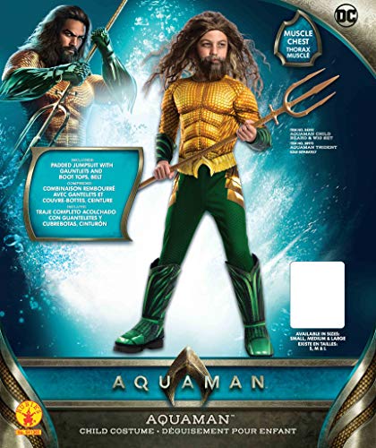 Avengers - Disfraz de Aquaman Premium, para niños, 3-4 años (Rubies 641365-S)