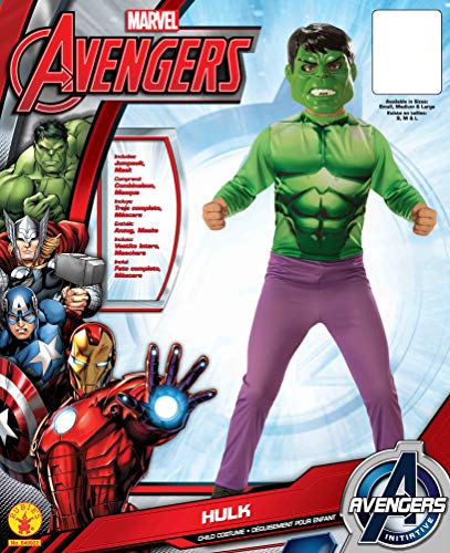 Avengers - Disfraz de Hulk para niño, infantil talla 3-4 años (Rubie'S 640922-S)