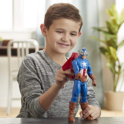 Avengers Figura Titan Con Accesorios Capitan América (Hasbro E73745L0)