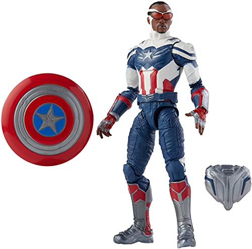 Avengers Hasbro Marvel Legends Series Figura del Capitán América de 15 cm - Diseño Premium y 2 Accesorios - Edad: 4+