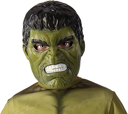 Avengers - Máscara de Hulk para niño, Marvel - Talla única infantil (Rubie'S 39215)