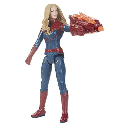 Avengers- Titan Hero FX Figura Capitana Marvel, Multicolor (Hasbro E3307105)