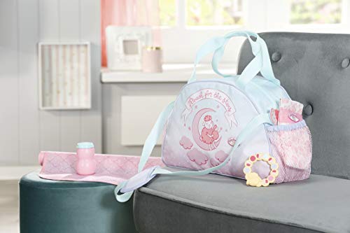 Baby Annabell Bolso Cambiador para Muñecas 43 cm, Promueve la Empatía y las Habilidades Sociales, Para Niños a Partir de 3 Años, Con Cambiador, Talco, Mordedor y Pañal