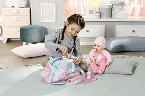 Baby Annabell Bolso Cambiador para Muñecas 43 cm, Promueve la Empatía y las Habilidades Sociales, Para Niños a Partir de 3 Años, Con Cambiador, Talco, Mordedor y Pañal