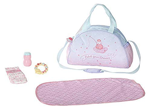 Baby Annabell Bolso Cambiador para Muñecas 43 cm, Promueve la Empatía y las Habilidades Sociales, Para Niños a Partir de 3 Años, Con Cambiador, Talco, Mordedor y Pañal