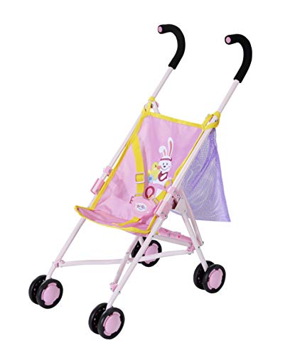 BABY born Carrito con Bolso para Muñecas de 43 cm, Para Manos Pequeñas, Promueve la Empatía y Las Habilidades Sociales, Para Niños a Partir de 3 años, Con Bolso de Malla