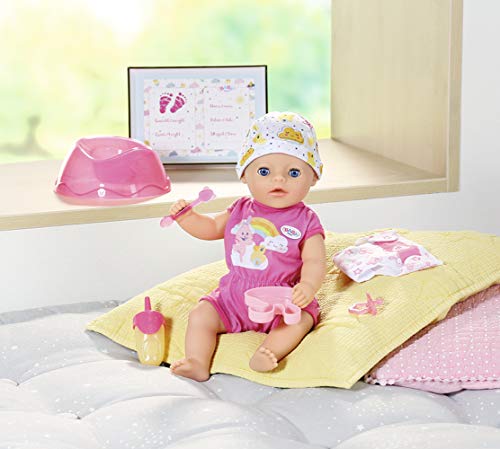 BABY born Muñeca Soft Touch de 36 cm, Para Manos pequeñas, Promueve la Empatía y Las Habilidades Sociales, Para Niños a Partir de 2 años, Incluye Muñeca, Vestidos y Accesorios