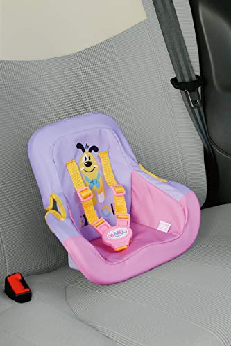 BABY born Sillita Auto para Muñecas de 43 cm - Con Cinturones de Seguridad, Para Manos Pequeñas, Promueve la Empatía y Las Habilidades Sociales, Para Niños a Partir de 3 Años