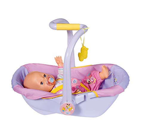 BABY born Sillita para Muñecas de 43 cm - Con Cinturones de Seguridad con Clip, Para Manos Pequeñas, Promueve la Empatía y Las Habilidades Sociales, Para Niños a Partir de 3 Años