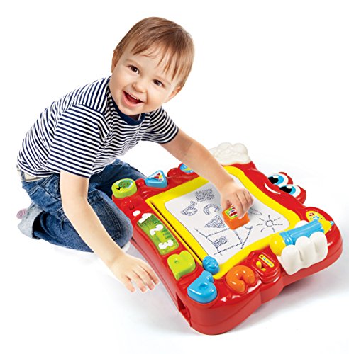 Baby Clementoni-La Pizarra Cantarina Juego Interactivo para Niños, Multicolor, One Size (55131.6)