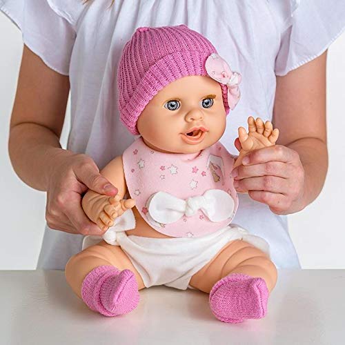 Baby Susu muñeca interactiva de vinilo 38 cm Rosa Oscuro