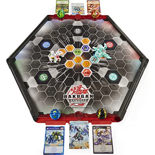 Bakugan Armored Alliance Battle Arena, campo de juego bordeado con la fusión exclusiva de Bakugan