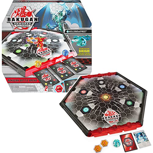 Bakugan Armored Alliance Battle Arena, campo de juego bordeado con la fusión exclusiva de Bakugan